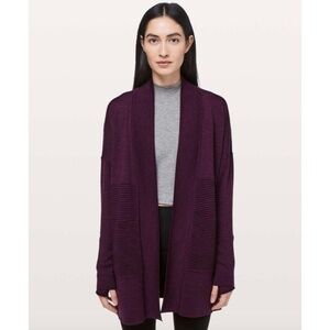 Lululemon Sit In‎ Lotus Merino Wool Sweater Wrap II
